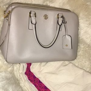 Tory Burch Robinson Leather Satchel